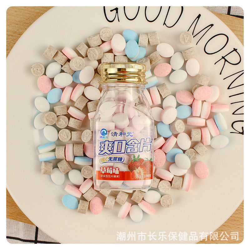 薄荷糖清和元无糖清口含片接吻糖果清新口气清凉批发薄荷糖口香糖