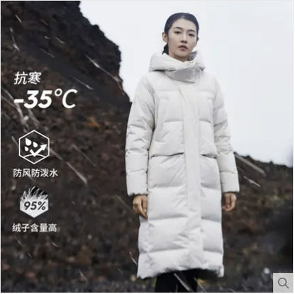 极寒系列 男女95鹅绒900蓬松度长款羽绒服