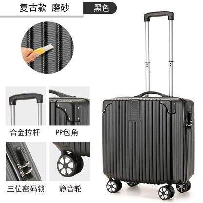 迷你18寸拉杆箱打印图案LOGO行李箱小型儿童箱abs+pc登机箱旅行箱