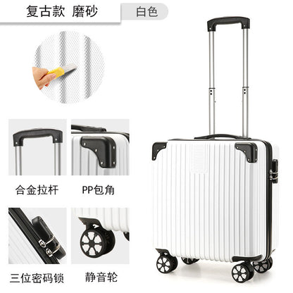 迷你18寸拉杆箱打印图案LOGO行李箱小型儿童箱abs+pc登机箱旅行箱