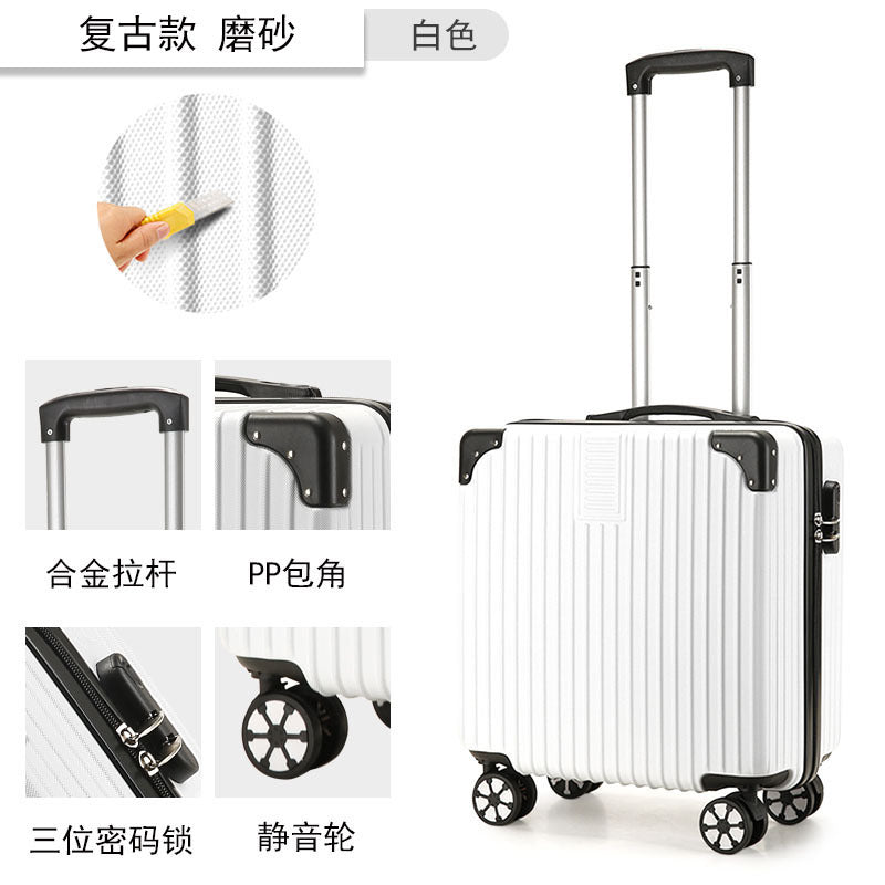 迷你18寸拉杆箱打印图案LOGO行李箱小型儿童箱abs+pc登机箱旅行箱