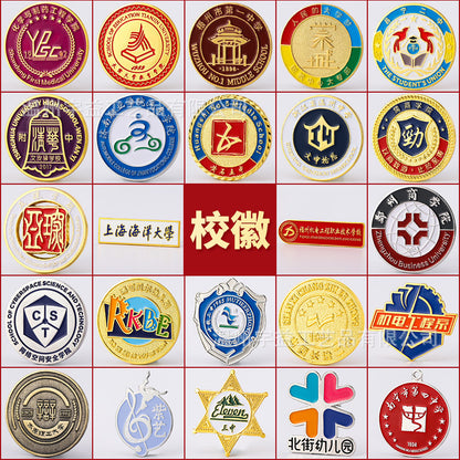 Customized Metal Badge, Company Emblem, Commemorative Badge, Customized School Emblem, Breast Badge, Medal Pin, Painted Cartoon Anime Enamel