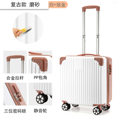 迷你18寸拉杆箱打印图案LOGO行李箱小型儿童箱abs+pc登机箱旅行箱