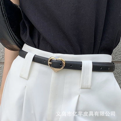 细皮带女款简约复古韩版裤腰带女学生潮流原宿时尚网红通勤风裤带