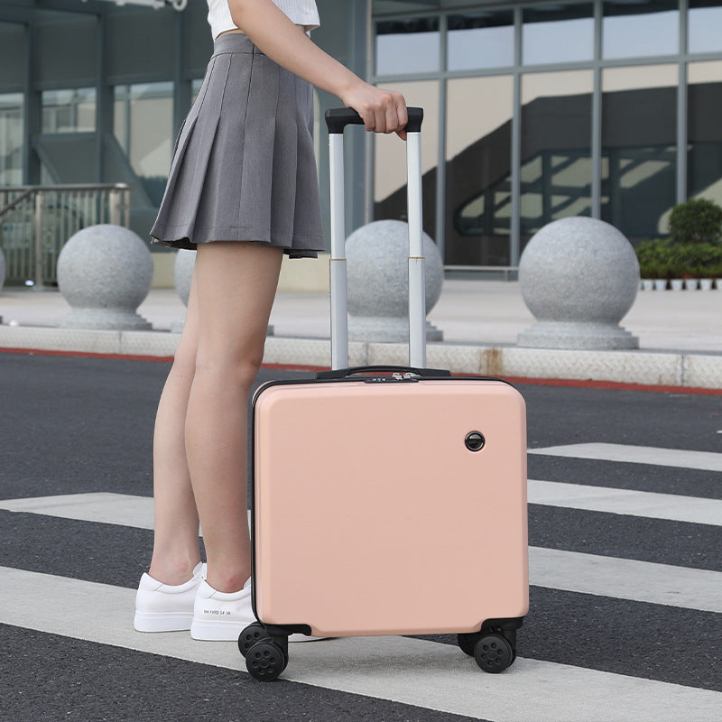 迷你18寸拉杆箱打印图案LOGO行李箱小型儿童箱abs+pc登机箱旅行箱
