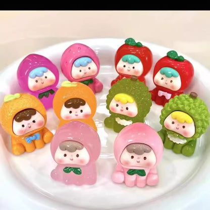 夜光卡通立体果夜光水果崽崽 diy饰品摆件配件抖音爆款盲袋