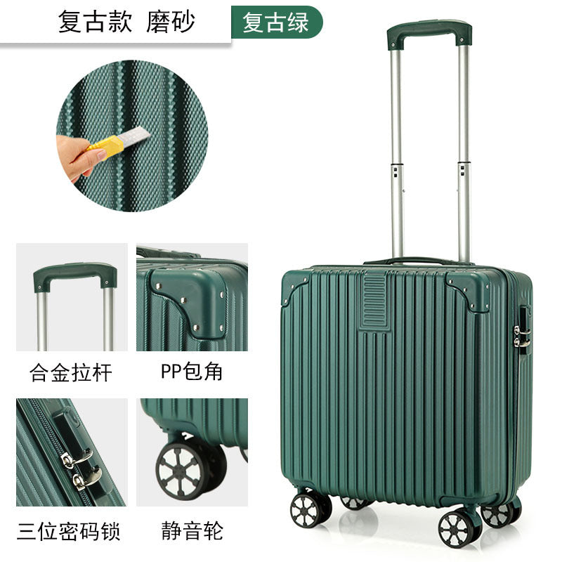 迷你18寸拉杆箱打印图案LOGO行李箱小型儿童箱abs+pc登机箱旅行箱