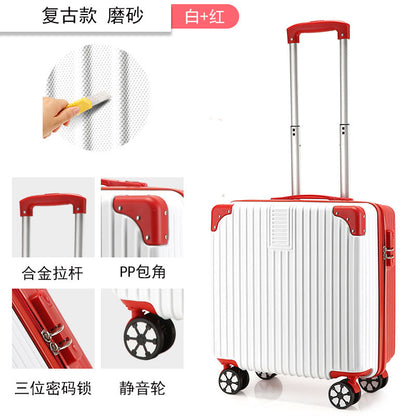 迷你18寸拉杆箱打印图案LOGO行李箱小型儿童箱abs+pc登机箱旅行箱