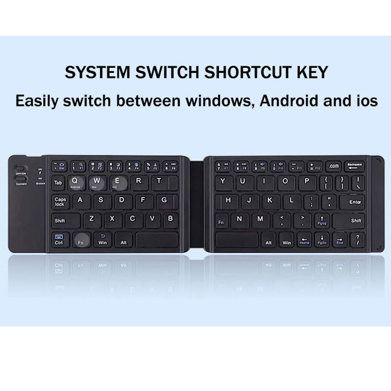 Hot Selling High Quality Folding Wireless Keyboard Mobile Phone Tablet Compatible With Universal Computer Gaming Keyboard